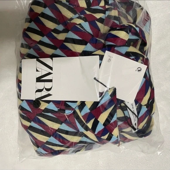 Zara PRINT DRESS Blue 0/4786/258/400/02 - Picture 11 of 12